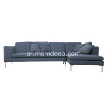 L-Shape B &amp; B Italia Fabric Sectional Sofa Charles